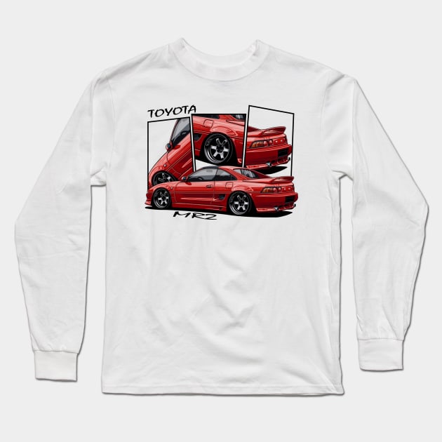 Toyota MR2, JDM Car Long Sleeve T-Shirt by T-JD